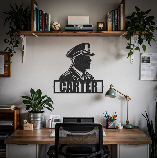 Customized Name Police Sign