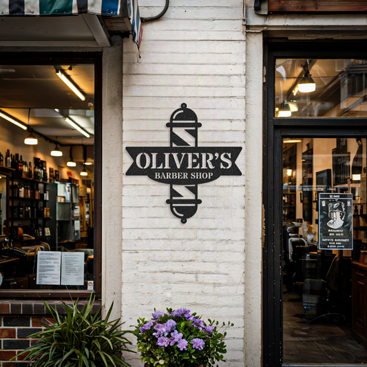 Customized Name Barber Sign