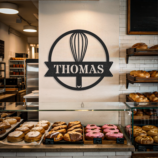 Customized Name Kitchen Baker Sign
