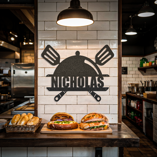 Customized Name Kitchen Chef Sign