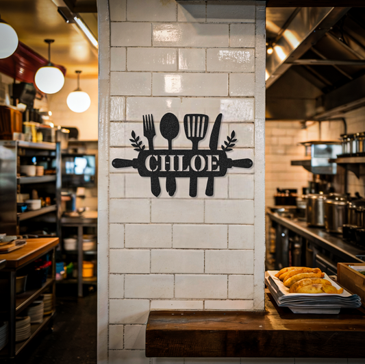 Customized Name Kitchen Chef Sign