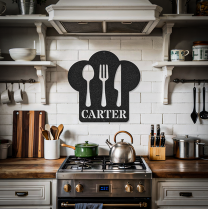 Customized Name Kitchen Chef Sign
