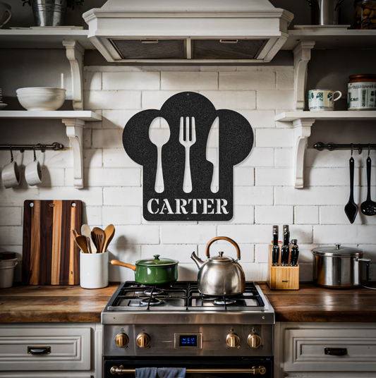 Customized Name Kitchen Chef Sign
