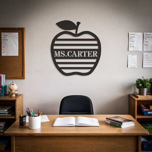 Customized Name Teacher Sign