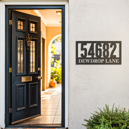 2 Lines Home Address Sign