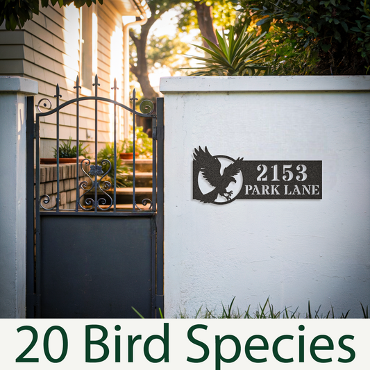 Choose Your Bird Species Home Address Sign