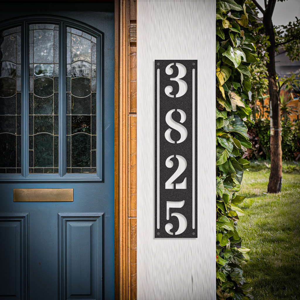 Vertical Home Address Number