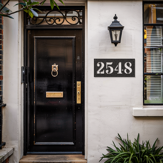 Rectangle Home Address Number