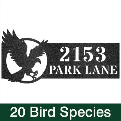 Choose Your Bird Species Home Address Sign