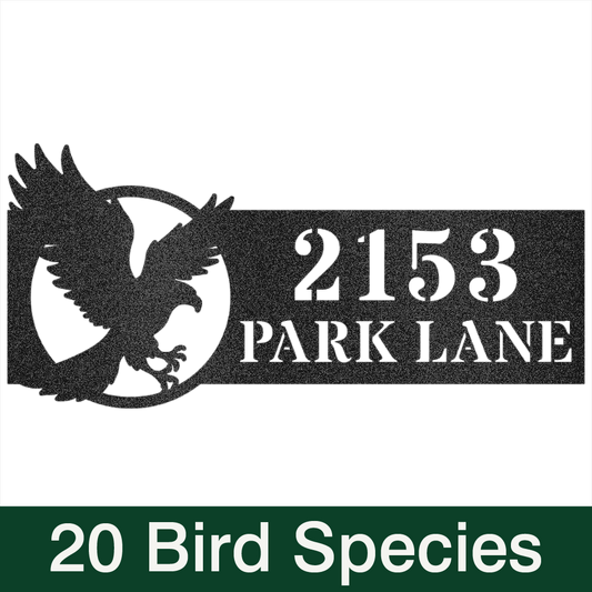 Choose Your Bird Species Home Address Sign